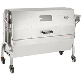 VEVOR Spanferkelgrill Lammgrill 117 cm, 60 kg Edelstahl Drehspieß Höhenverstellbar in 4 Stufen, 50 W 2 in 1 BBQ Rotisserie Grill inkl. Gewürzdose & Reinigungsbürste & Griff Elektrogrill mit Deckel