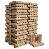 Heizfuxx Holzbriketts Nestro XL Blue 10kg x 96 Gebinde 960kg 1 Palette Weichholzbriketts Kaminbriketts Ofenbriketts Brennholz Brikett Gluthalter Briketts Paligo