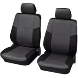 HP Autozubehör 22304 Schonbezug Sylt VS 4tlg. Sitzbezug 4teilig Polyester Schwarz Fahrersitz, Beifahrersitz