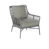 SonnenPartner Loungesessel Retro Aluminium mit PE-Bespannung light