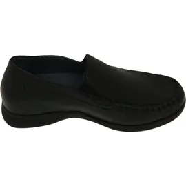 WALDLÄUFER Komfort Slipper Herko Herren, 353637343432 Schwarz 42 EU - Schwarz