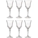 BUTLERS CRYSTAL CLUB 6x Weißweingläser aus Kristallglas 210ml Gläser 6 ct