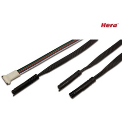 Hera Verbindungsleitung für RGB(W)-Tapes, mit Stecker und Kupplung HE-21540062001