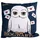 HARRY POTTER Kissen Hedwig 30 x 30 cm Blau Weiß