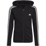 Adidas Essentials 3-Streifen Full-Zip Kapuzenjacke Black / White 164