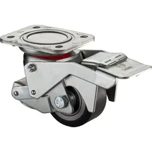 BS Rollen Heberolle W120.C10.080 Lenkrolle mit Feststeller, Raddurchmesser 80 mm,