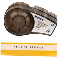 Brady Brady, M21-750-427, Vinyl, Schwarz auf WeißTransparent, 19,05mm x 4,26m, max. Kabeldurchmesser: 3,2mm, permanent, Endlos (110927)