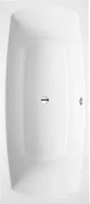 V&B Rechteck-Badewanne MY ART 180x80cm, Ablauf mittig, star white