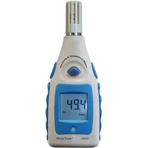 Peaktech P 5160 Luftfeuchtigkeitsmessgerät mit Anzeige der Lufttemperatur/Raumklima Messgerät/Thermo-Hygrometer/Raumtemperatur/Luftfeuchtigekeit/Baufeuchte und Thermometer, 1 Stück