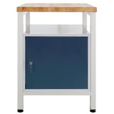 Proregal Werkbank Slim Rhino mit Ablagefläche + 1 Tür | HxBxT 84x60x60cm | Traglast 300kg | Lichtgrau/Anthrazitgrau