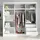 mebloland Schwebetürenschrank, 3-türig Schrank 200 cm mit Spiegel AURELIA 2 (Graphit | Graphit | Schwarz) - Grau/Schwarz