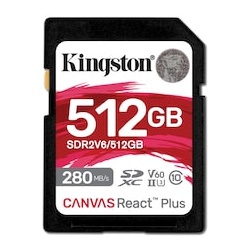 Kingston Canvas React Plus V60 512GB SDXC Speicherkarte 4K-UHS-II