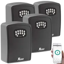 Xcase Mini-Schlüssel-Safe 4er Set IP54 Schwarz