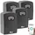 Xcase Mini-Schlüssel-Safe 4er Set IP54 Schwarz