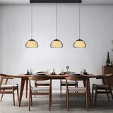 HELL Luxxo Pendelleuchte LED, eckig, 3-flammig mit Fernbedienung, 20636/3-06,