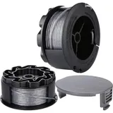 Spule X 2 + Kappe X 1. Passend Für Bosch Universal-rasenkantenschneider 18 18-26 18-260 F016800570
