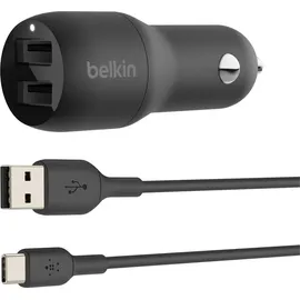 Belkin Dual USB-A KFZ-Ladeadapter 24 W Schwarz