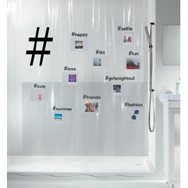 spirella spirella, Duschvorhang, Hashtag (180 x 200 cm)
