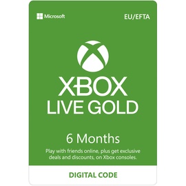Microsoft Xbox Live Gold (6 Monate) (EU Import)