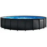 Intex Ultra XTR Frame Pool Set 732 x 132 cm inkl. Filterpumpe, Sicherheitsleiter, Bodenschutzmatte, Poolabdeckung