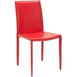 Safavieh Akzentstuhl, Set von 2, Metall, rot, 48 x 57 x 90.93 cm
