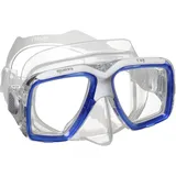 Mares Ray – Taucherbrille Erwachsene mit doppeltem gehärtetem Glas, Silikon-Dichtlippe, Micro-Frame und Schnellverschluss