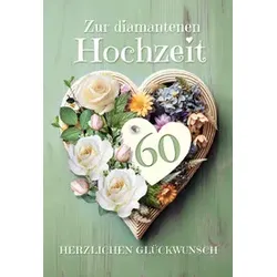 Diamantene Hochzeitskarte geprägt 73-1077 Bild