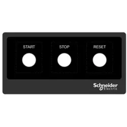 Schneider Electric ZBYLEG201001 Beschriftungsfeld 200x100mm, zum Aufkleben, mit Beschriftung START STOP RESET