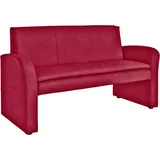 exxpo - sofa fashion Polsterbank »Cortado, elegant und zeitlos, bequem«, hohe Bodenfreiheit, schöne Detailverarbeitung, wahlweise Lederbezug rot