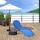 Outsunny Sonnenliege 187 x 55 x 24 cm Blau