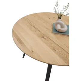 Stolkom NILS Esstisch - 110 cm Eiche Massivholz