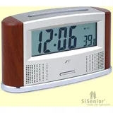 Sprechender Wecker Funkuhr Sprachausgabe mit Datum und Thermometer
