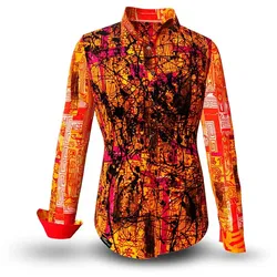 SOUVENIR - rot orangene Bluse - GERMENS