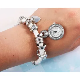 Donna Kelly Herzanhänger Edelstahl 36 mm Quartz