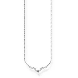 Halskette Eiskristalle mit weißen Steinen - 925 Sterling Silber