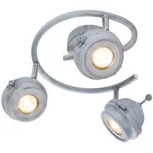 GLOBO Spotleuchte 3 flammig grau Metall