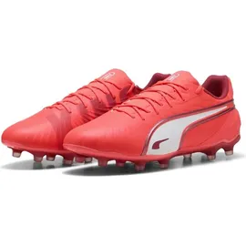 Puma King Match AG/FG Herren Glowing Red/White 39