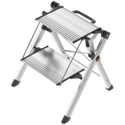 Hailo Komfort-Trittleiter »MK80 Comfortline« 2 Stufen grau, 44 cm