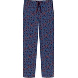 SCHIESSER Damen, Pyjamahose Mix & Relax Schlafanzug Hose blau 36