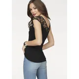 MELROSE Spitzenshirt in schwarz | Gr.: 44