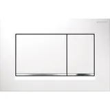 Geberit Sigma30 Betätigungsplatte für 2-Mengen-Spülung weiß/hochglanz-verchromt 115.883.KJ.1