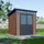 Weide Gartenhaus 2,18 x 2,18 m Teak
