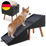 Hundetreppe Für Kleine Hunde, 2-In-1-Trittleiter Und Ottomane – Zusammenklappbar