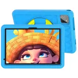 VASOUN TAB11 Kinder-Tablet 10 Zoll, 128 GB, leichtes EVA-Schutzgehäuse Tablet (10.1", 128 GB, 1TB Erweiterung,vorinstallierte Kindersoftware,Tablet mit Silikonhülle) blau