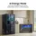 Samsung RS70F66KBFEF Side-by-Side (634 l, 1784 mm hoch, Schwarz)