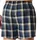 SCHIESSER Webboxer kariert blau/grau S 2er Pack