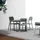 konsimo® KONSIMO Gartenstuhl GALIO 47,5 x 55,5 x 84 cm grau 2 St.