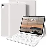 SZPSGC Hülle mit Tastatur für iPad A16 11. Generation/iPad 10. Generation (2025/2022, 11/10,9 Zoll),Magnetische Anti-Detach Tastatur Hülle mit QWERTZ Layout Keyboard,Grau