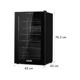 Klarstein Shiraz 24 Uno Weinkühlschrank 1 Zonen Getränkekühlschrank Klein, Kleiner Weinschrank 63L, Wein-Kühlschrank Klein mit Glastür, Indoor/Outdoor