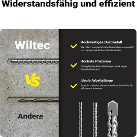 Wiltec Sds Bohrer Set 3 Teilig 1000 mm Ø12/16/24 mm